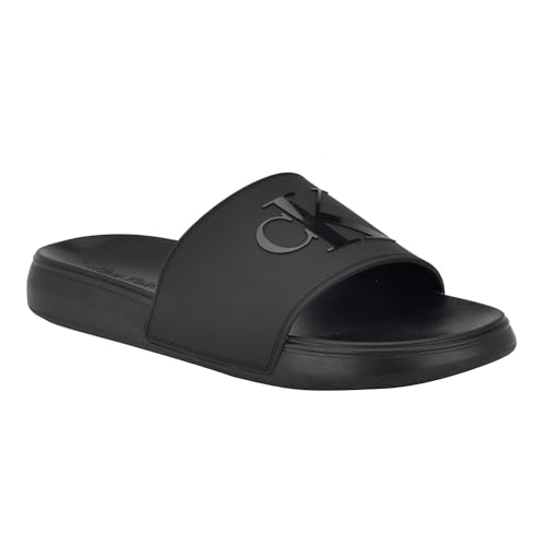 Calvin Klein Men's Wiston Slide Sandal, Black Logo 002, 40 EU von Calvin Klein