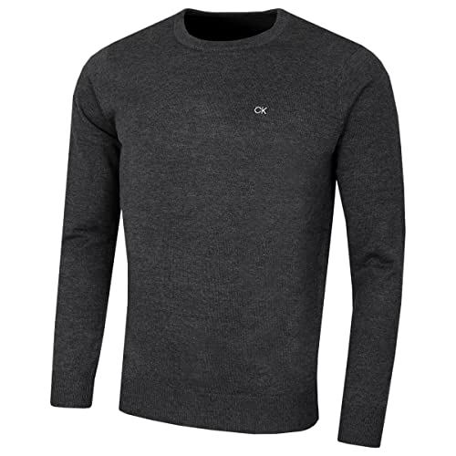 Calvin Klein Herren mit Rundhalsausschnitt Sweater - Charcoal Marl - XXXXL Calvin Klein Herren mit Rundhalsausschnitt Sweater - Charcoal Marl - XXXXL von Calvin Klein