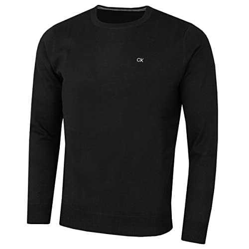 Calvin Klein Herren mit Rundhalsausschnitt Sweater - Schwarz - L von Calvin Klein