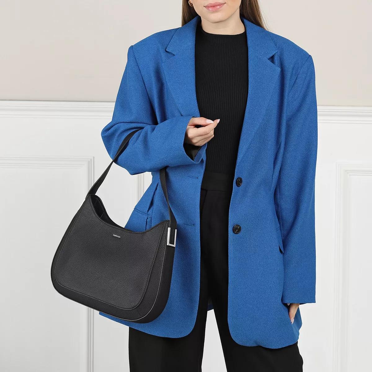 Calvin Klein Hobo Bag - Ck Must Plus Shoulder Bag Medium - Gr. unisize - in Schwarz - für Damen von Calvin Klein