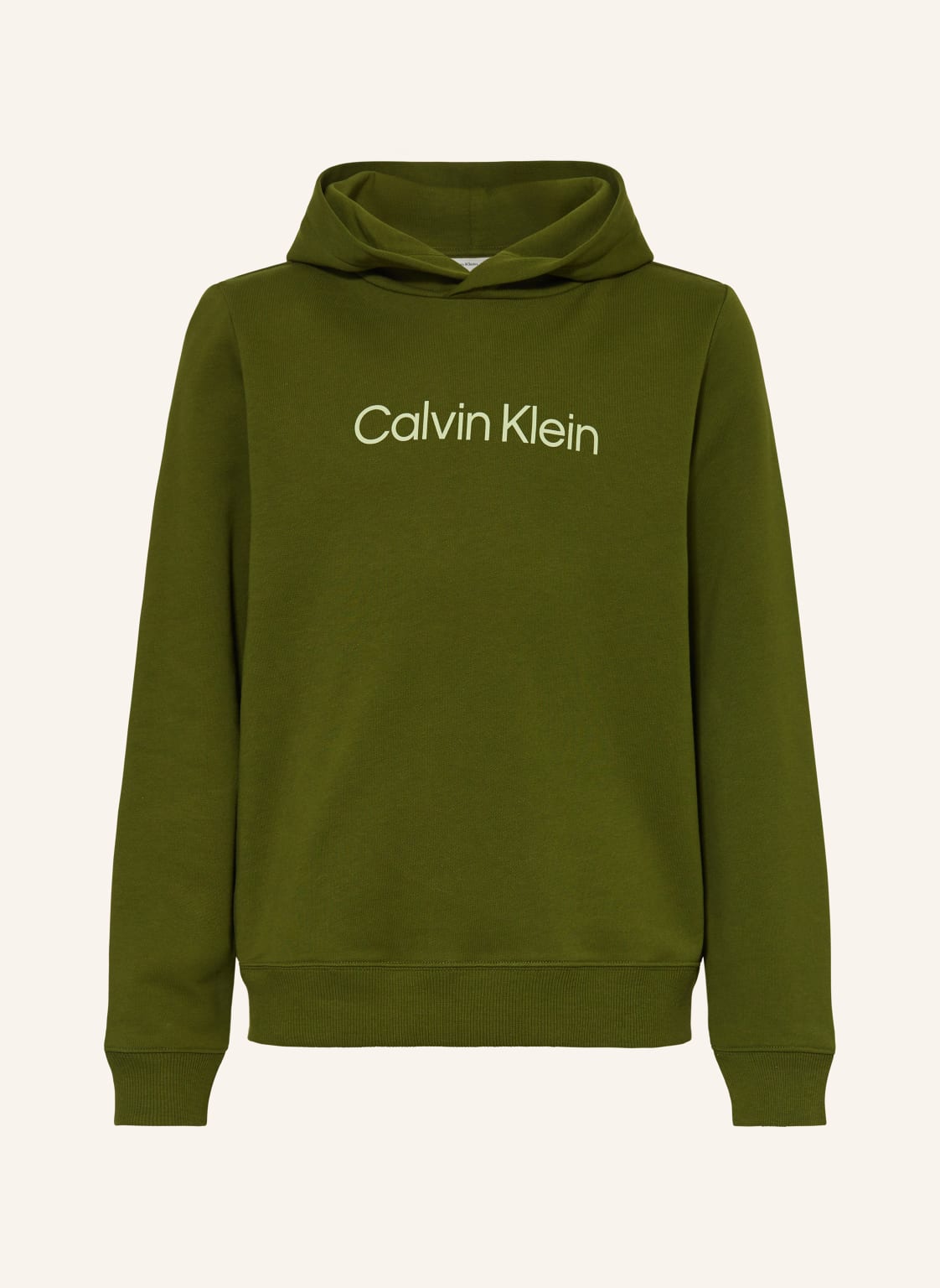 Calvin Klein Hoodie Logo Reg gruen von Calvin Klein