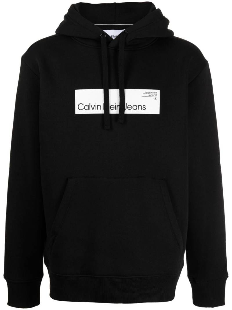 Calvin Klein Hyper Real Hoodie mit Logo-Print - Schwarz von Calvin Klein