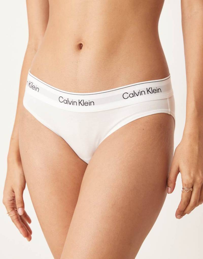 Calvin Klein - Icon Cotton Modal - Bikini-Fit-Slip in Weiß von Calvin Klein