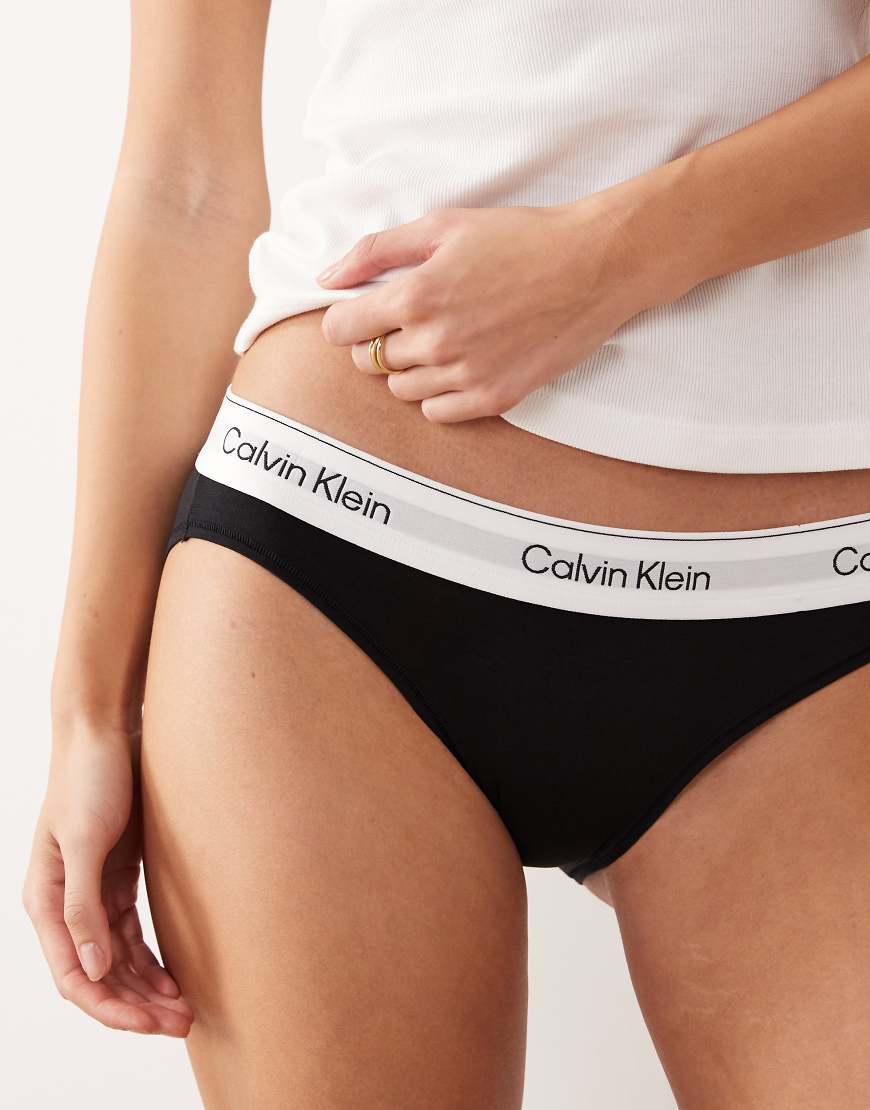 Calvin Klein - Icon Cotton Modal - Bikinihose in Schwarz von Calvin Klein