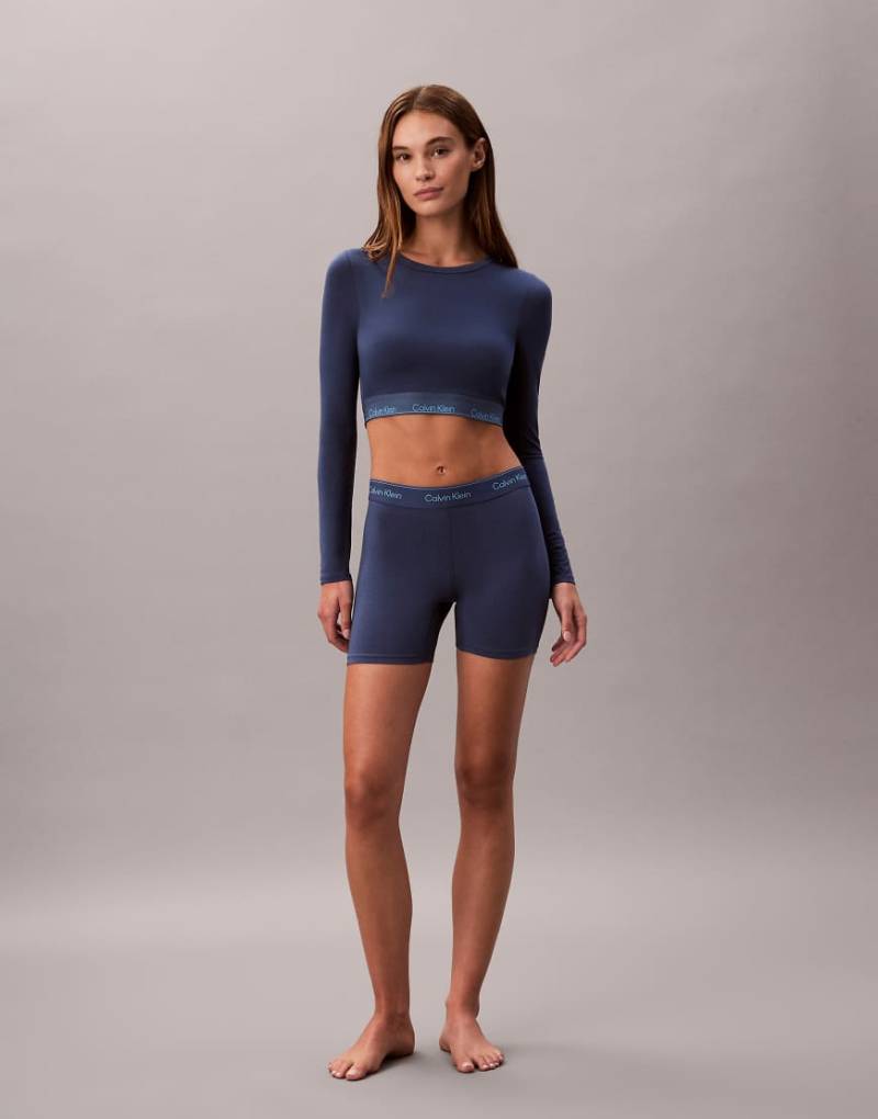 Calvin Klein - Icon Cotton Modal - Boxershorts in Dunkelblau-Marineblau von Calvin Klein