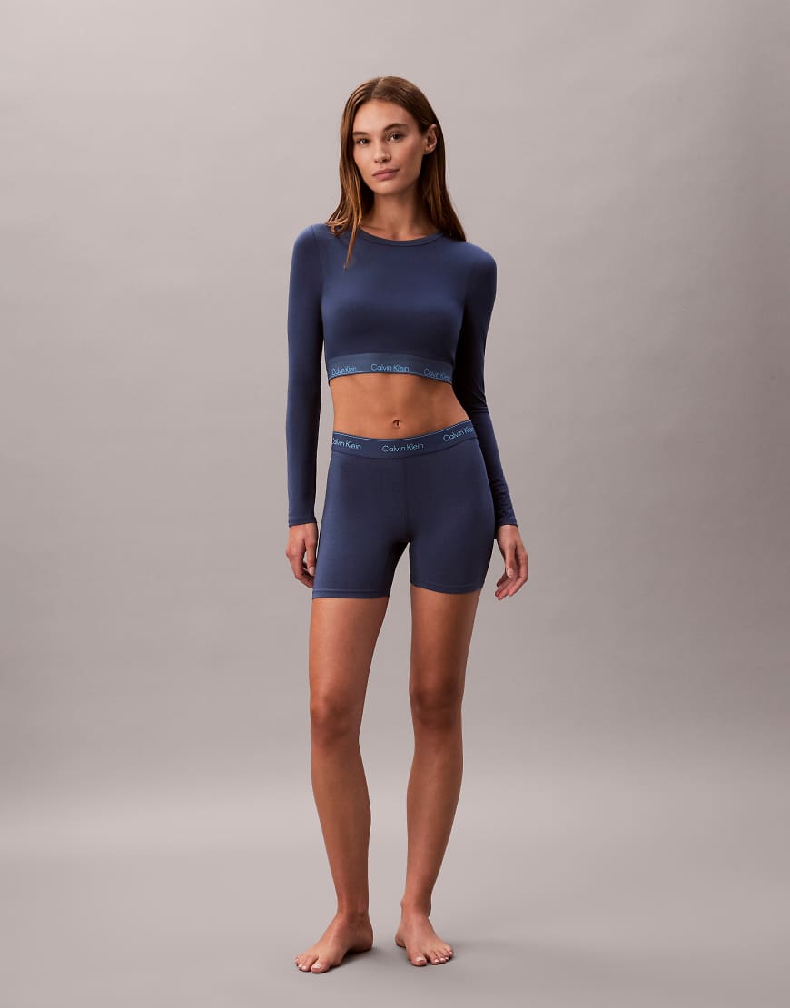 Calvin Klein - Icon Cotton Modal - Boxershorts in Dunkelblau-Marineblau von Calvin Klein