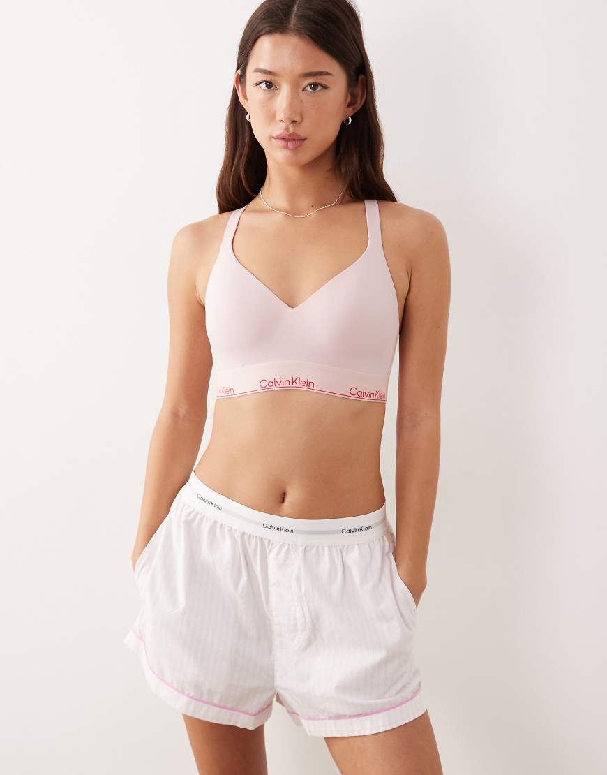 Calvin Klein - Icon Cotton Modal - Bustier in Blassrosa mit leichtem Push-up-Effekt von Calvin Klein