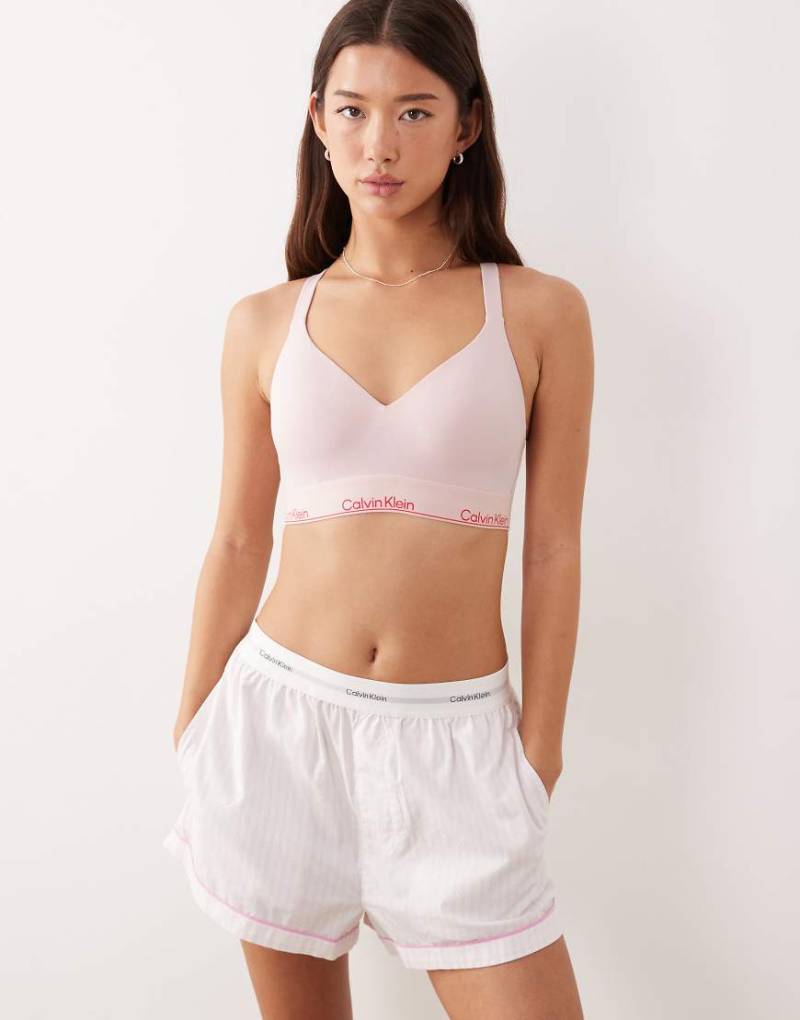 Calvin Klein - Icon Cotton Modal - Bustier in Blassrosa mit leichtem Push-up-Effekt von Calvin Klein