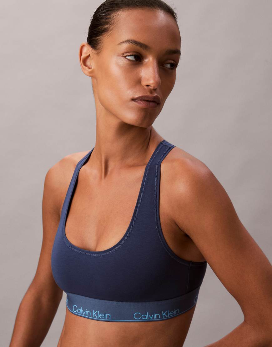Calvin Klein - Icon Cotton Modal - Bustier in Dunkelblau-Marineblau von Calvin Klein