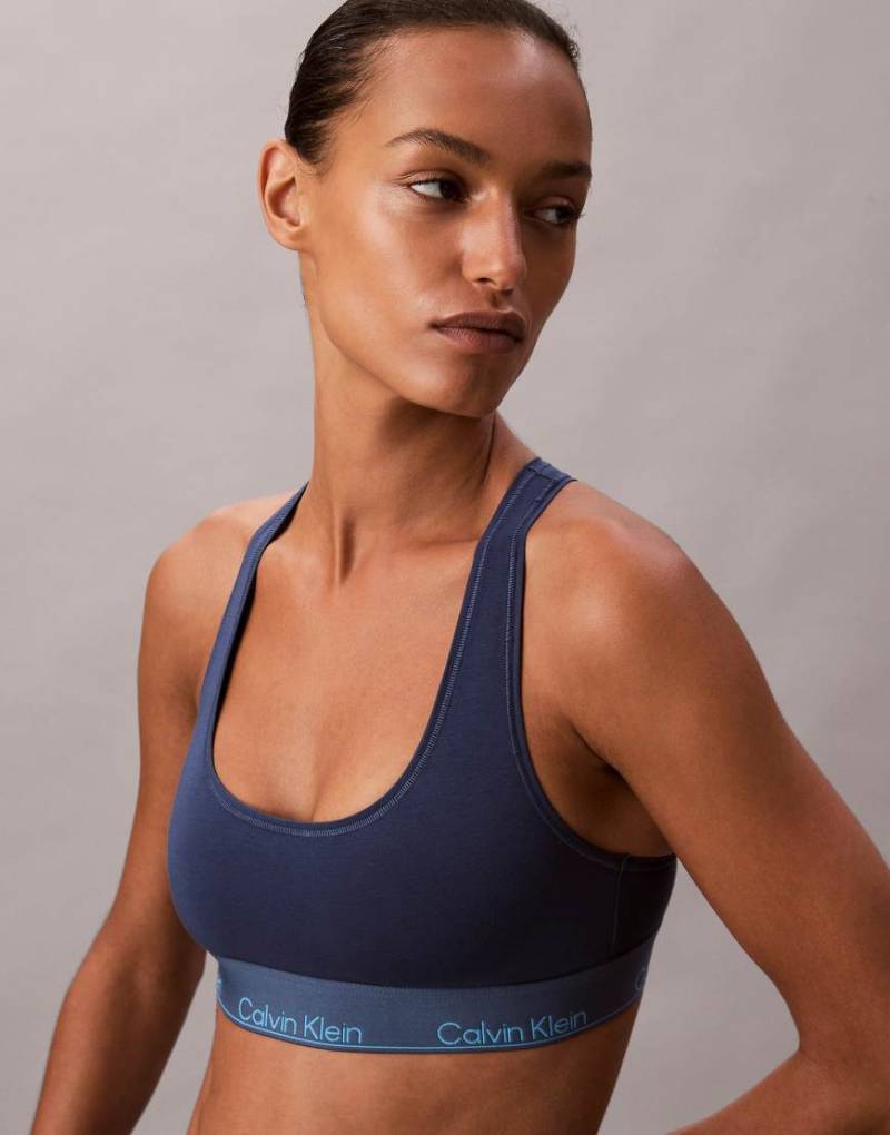 Calvin Klein - Icon Cotton Modal - Bustier in Dunkelblau-Marineblau von Calvin Klein