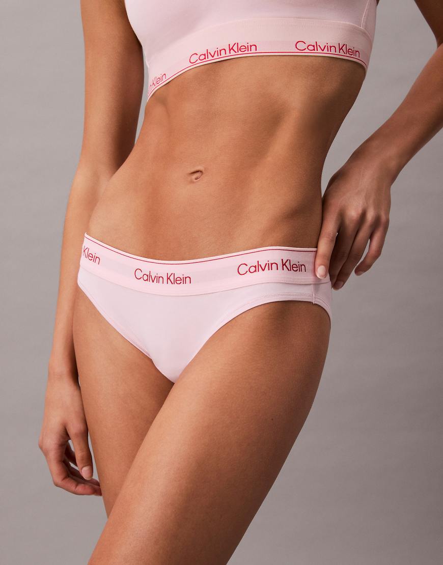 Calvin Klein - Icon Cotton Modal - Slip in Blassrosa mit Bikini-Schnitt von Calvin Klein