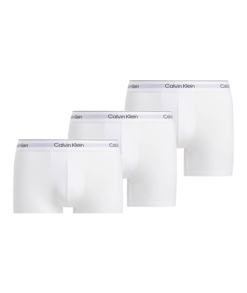 Calvin Klein - Icon Cotton Stretch - 3er-Pack eng geschnittene Boxershorts in Triple-Weiß von Calvin Klein