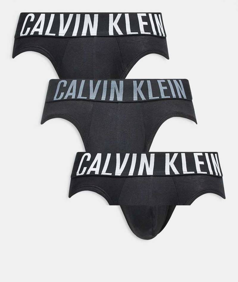 Calvin Klein - Intense Power - 3er-Pack Hüftslips aus Baumwolle in Schwarz-Bunt von Calvin Klein