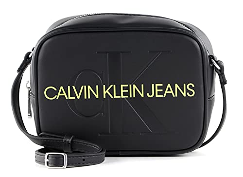 Calvin Klein JEANS Crossbody-Bag Riemen Logo Reißverschluss schwarz von Calvin Klein