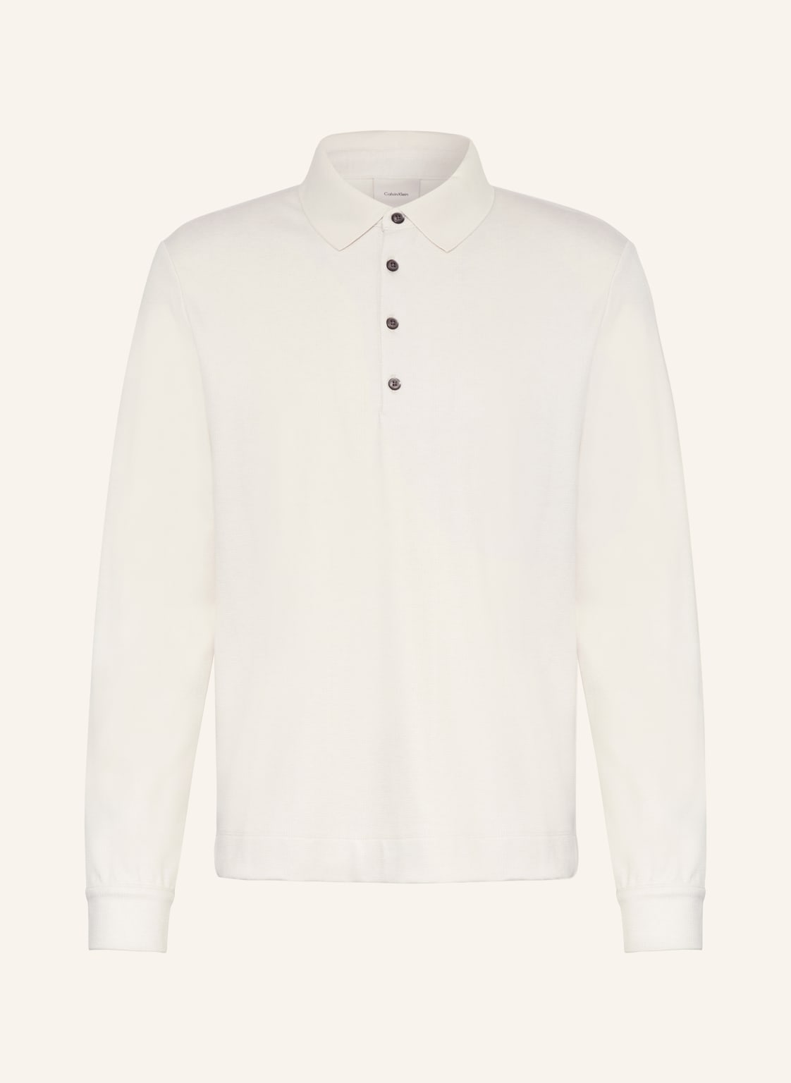 Calvin Klein Jacquard-Poloshirt Loose Fit weiss von Calvin Klein