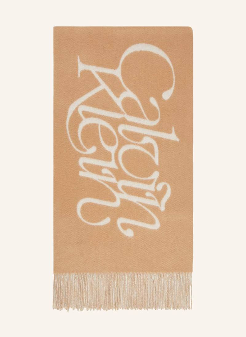 Calvin Klein Jacquard-Schal weiss von Calvin Klein