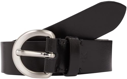 Calvin Klein Damen Gürtel Classic Pin Buckle aus Leder, Schwarz (Black), 100 cm von Calvin Klein