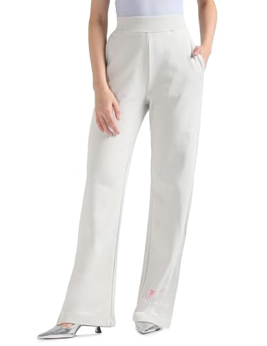 Calvin Klein Jeans Damen Jogginghose Diffused Monologo Jog Pant Sweatpants, Grau (Lunar Rock), XS von Calvin Klein