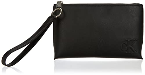 Calvin Klein Jeans Damen Make-UP Bag + D-Ring KEYFOB K60K610146 Geschenkpackungen, Schwarz (Black) von Calvin Klein Jeans