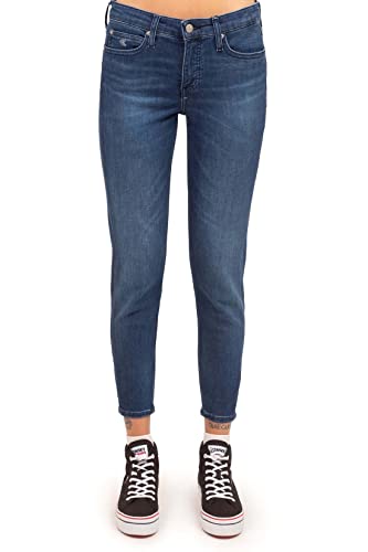 Calvin Klein Jeans Damen Mid-Rise Skinny, blau, 25 von Calvin Klein