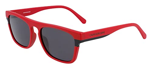 Calvin Klein Jeans Herren CKJ21601S Sonnenbrille, Matte Red, 55/18/145 von Calvin Klein