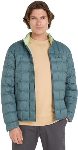 Calvin Klein Jeans Herren Jacke Ultra Light Down Jacket Steppjacke, Blau (Goblin Blue), L von Calvin Klein