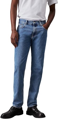 Calvin Klein Jeans Herren Jeans Hose Authentic Straight Fit, Blau (Denim Light), 38W/34L von Calvin Klein