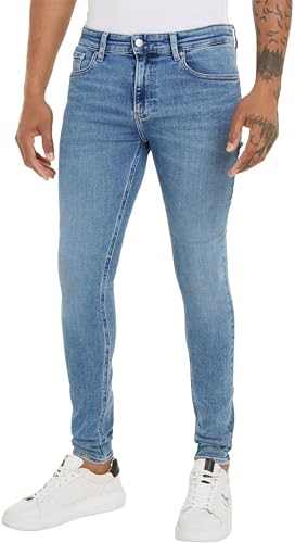 Calvin Klein Jeans Herren Jeans Hose Super Skinny Fit, Blau (Denim Medium), 29W/34L von Calvin Klein