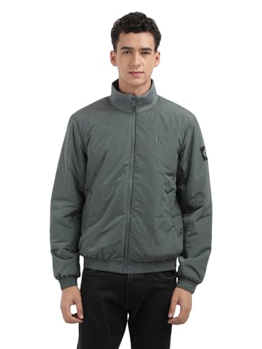 Calvin Klein Jeans Herren Padded Harrington J30j325592 Andere Jacken, Grau (Endless Grey), XXS von Calvin Klein