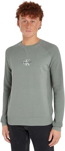 Calvin Klein Jeans Herren Pullover Strickpullover, Grau (Slate Gray), XXL von Calvin Klein
