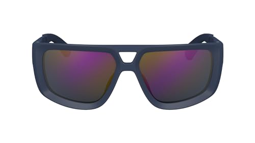 Calvin Klein Jeans Unisex Adult Sunglasses CKJ24605S - Avio with Solid Blue W Blue Mirror Lens von Calvin Klein