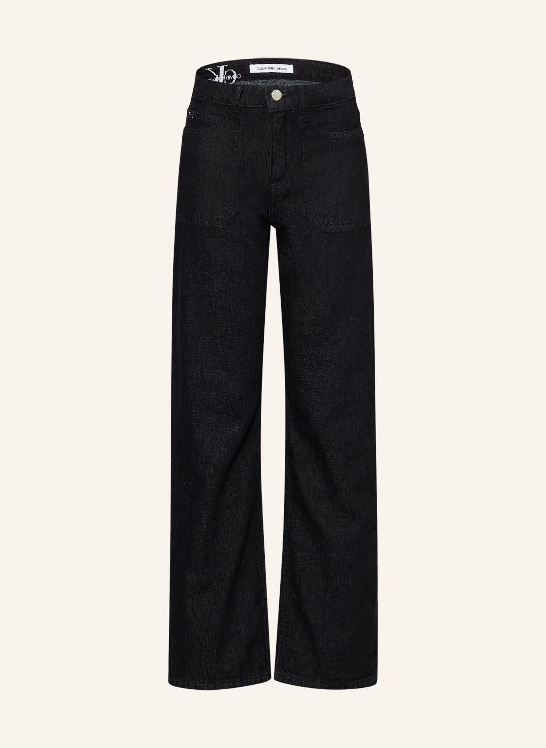Calvin Klein Jeans Wide Fit schwarz Calvin Klein Jeans Wide Fit schwarz von Calvin Klein
