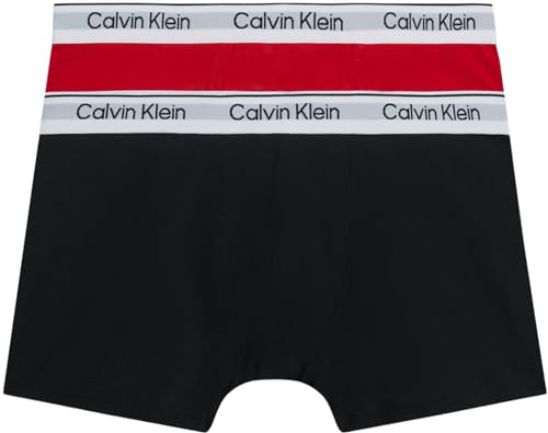 Calvin Klein Jungen 2 Stück Trunkmatte Trunk, Mittelalter/PVCschwarz, 8-10 von Calvin Klein