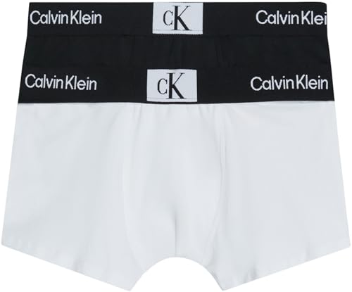 Calvin Klein Jungen 2 Stück Trunkmatte Trunk, PVHwhite/PVHblack, 8-10 von Calvin Klein