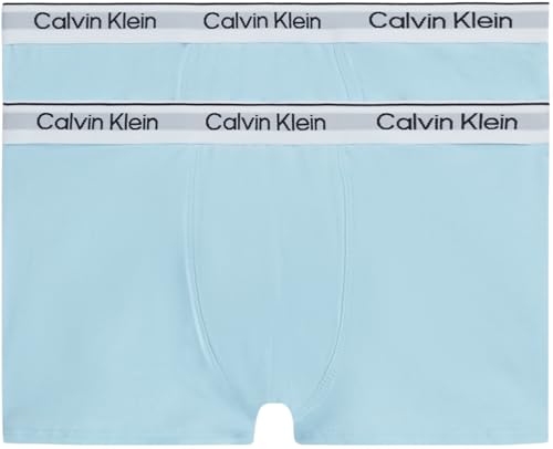 Calvin Klein Jungen 2Pk Trunk Retroshorts, Blue, 4-5 von Calvin Klein