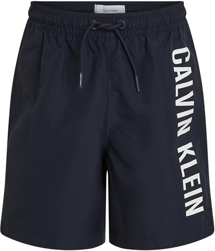 Calvin Klein Jungen Badehose Medium Drawstring mit Tunnelzug, Blau (Dark Sapphire), 14-16 Jahre von Calvin Klein