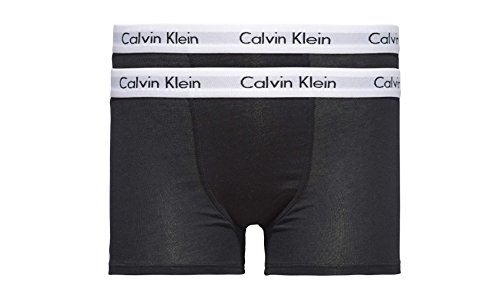 Calvin Klein Jungen 2er Pack Boxershorts Trunks Baumwolle mit Stretch, Schwarz (Black), 10-12 Jahre von Calvin Klein