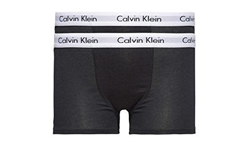 Calvin Klein Jungen 2er Pack Boxershorts Trunks Baumwolle mit Stretch, Schwarz (Black), 14-16 Jahre von Calvin Klein