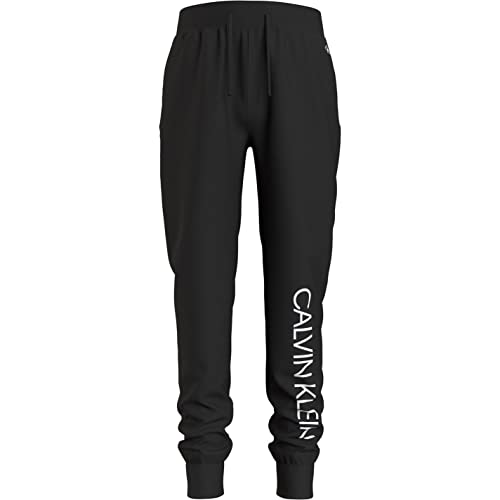 Calvin Klein Jungen Jogginghose Institutional Sweatpants Baumwolle, Schwarz (Ck Black), 10 Jahre von Calvin Klein