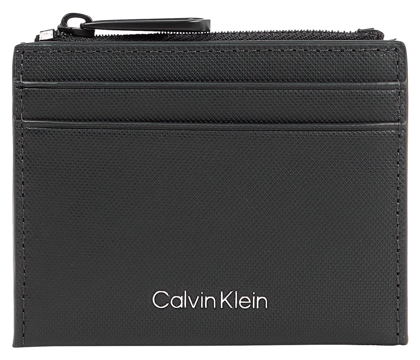 Calvin Klein Kartenetui CK MUST 10CC CARDHOLDER W/ZIP, klassisches Design mit schlichtem Markenschriftzug von Calvin Klein