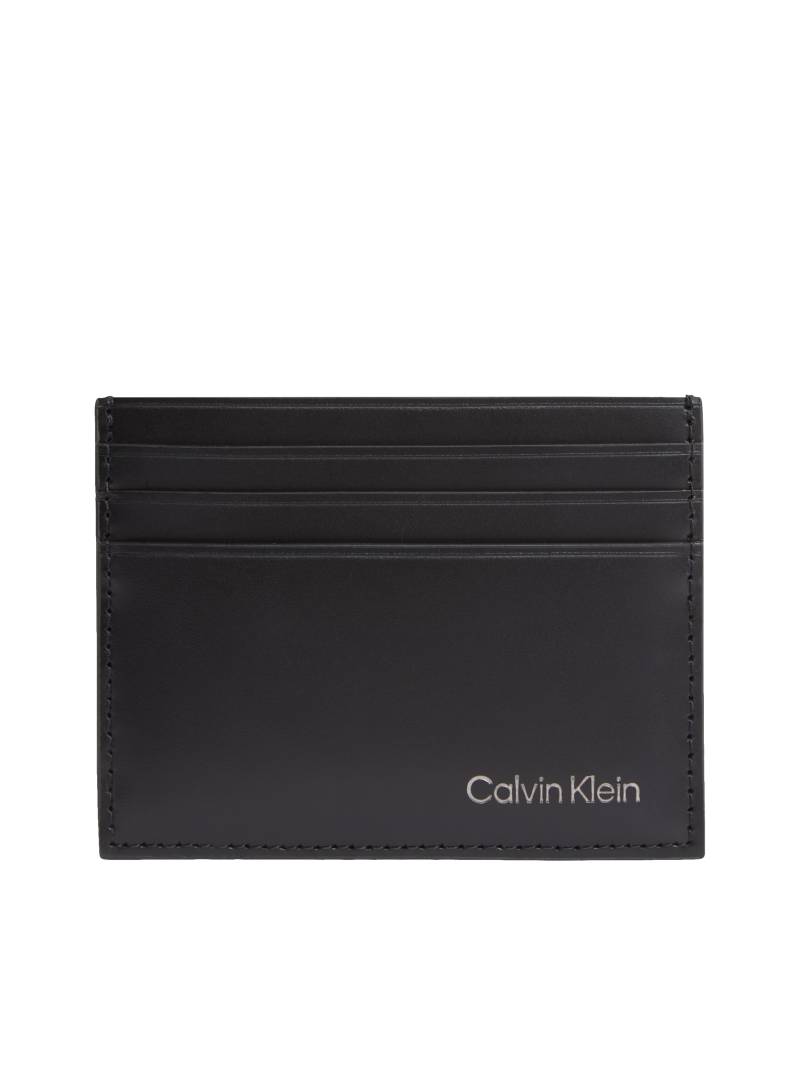 Calvin Klein Kartenetui "CK SMOOTH CARDHOLDER" Unisex Geldbörse, Kreditkartenetui mit Logo-Schriftzug von Calvin Klein