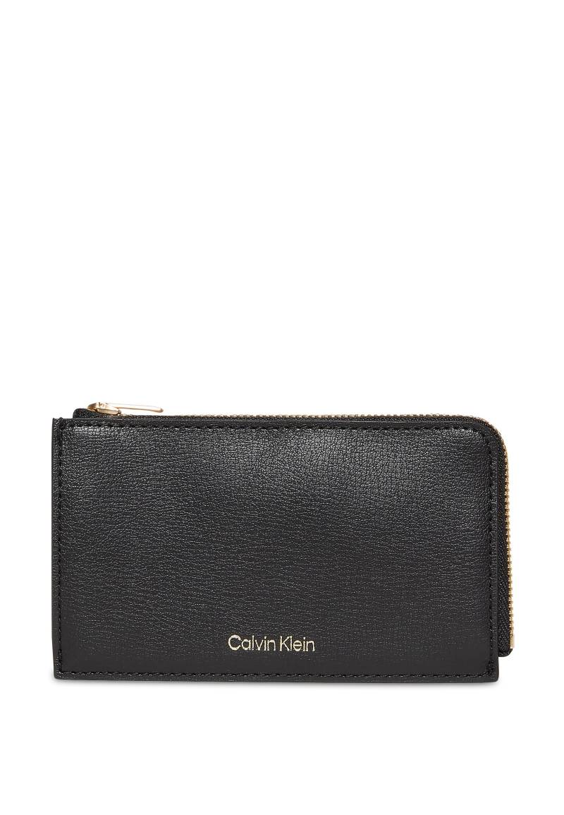 Calvin Klein Kartenetui "FOIL LOGO TOP ZIP CARDCASE" Kreditkartenetui mit CK-Logo von Calvin Klein