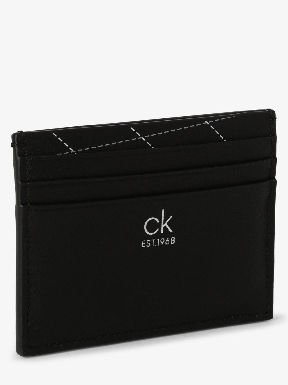 Calvin Klein Kartenetui und Schlüsselanhänger Herren Leder, schwarz von Calvin Klein