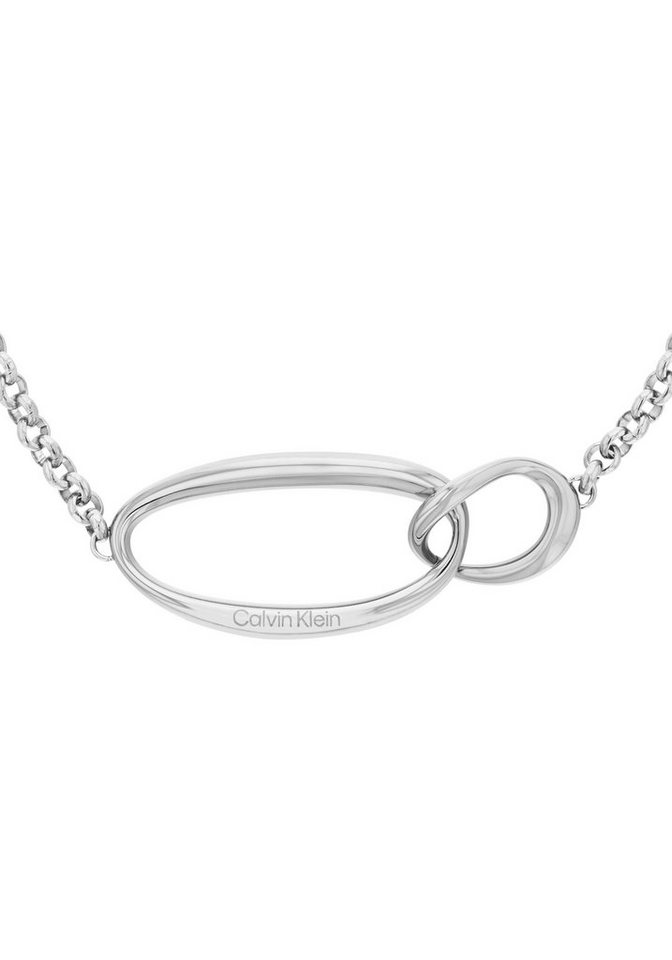 Calvin Klein Kette mit Anhänger Schmuck Edelstahl Halsschmuck Halskette Erbskette SCULPTURAL von Calvin Klein