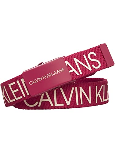 Calvin Klein Kinder Gürtel Canvas Logo Belt L-XL 70cm Pink IU0IU00125T1M von Calvin Klein