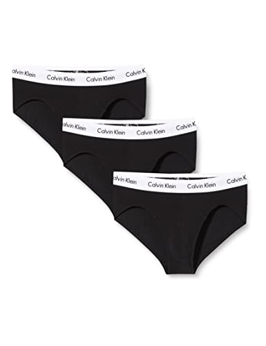 Calvin Klein herren 3P hip brief underpants, 001 Nero - Black, L von Calvin Klein