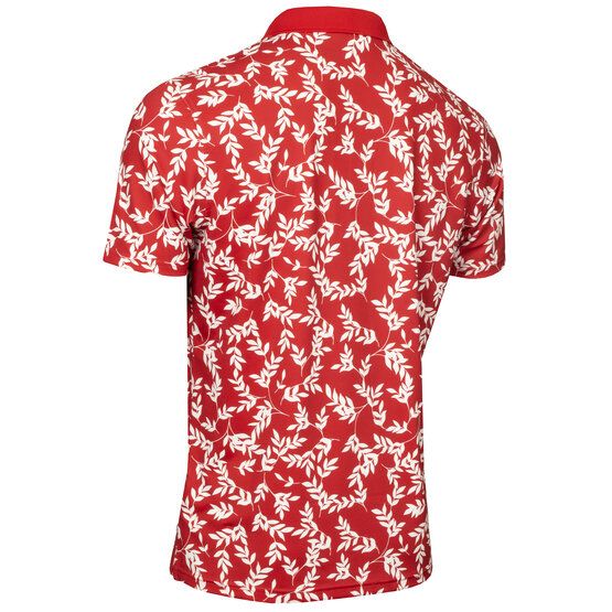 Calvin Klein LEAF PRINT Halbarm Polo rot von Calvin Klein