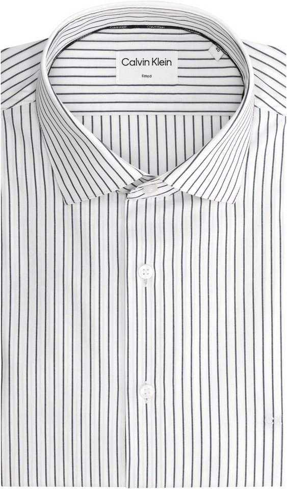 Calvin Klein Langarmhemd THERMO TECH STRIPE FITTED SHIRT von Calvin Klein