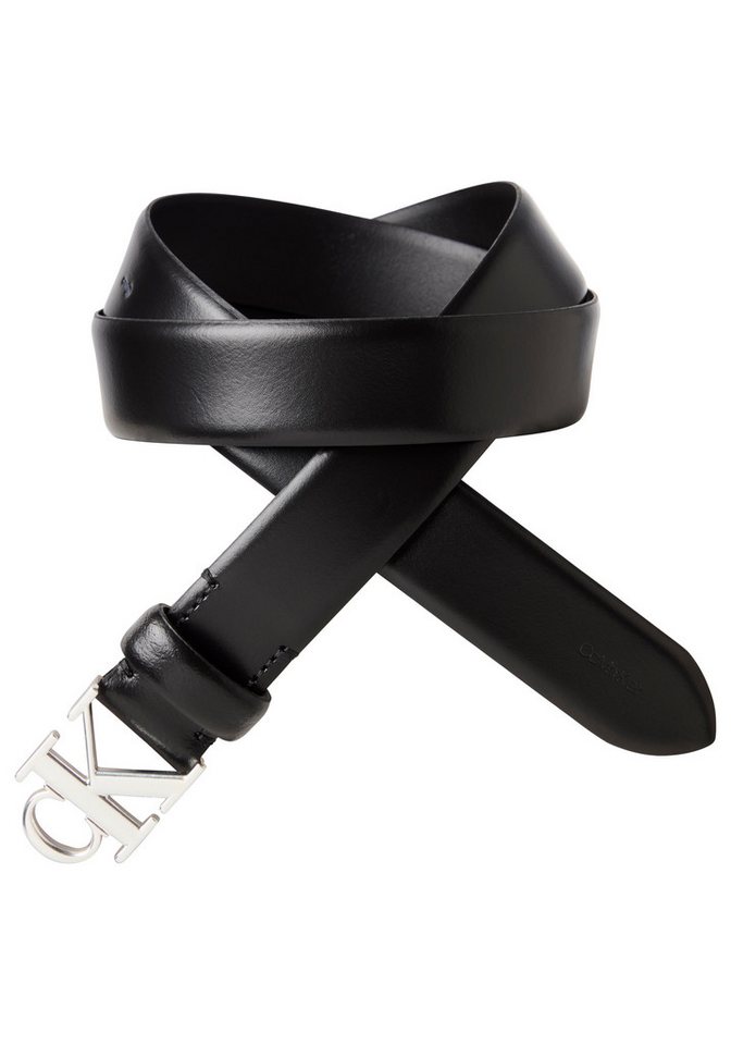 Calvin Klein Ledergürtel CK BUCKLE 30MM FIXED BELT Größenverstellbar von Calvin Klein