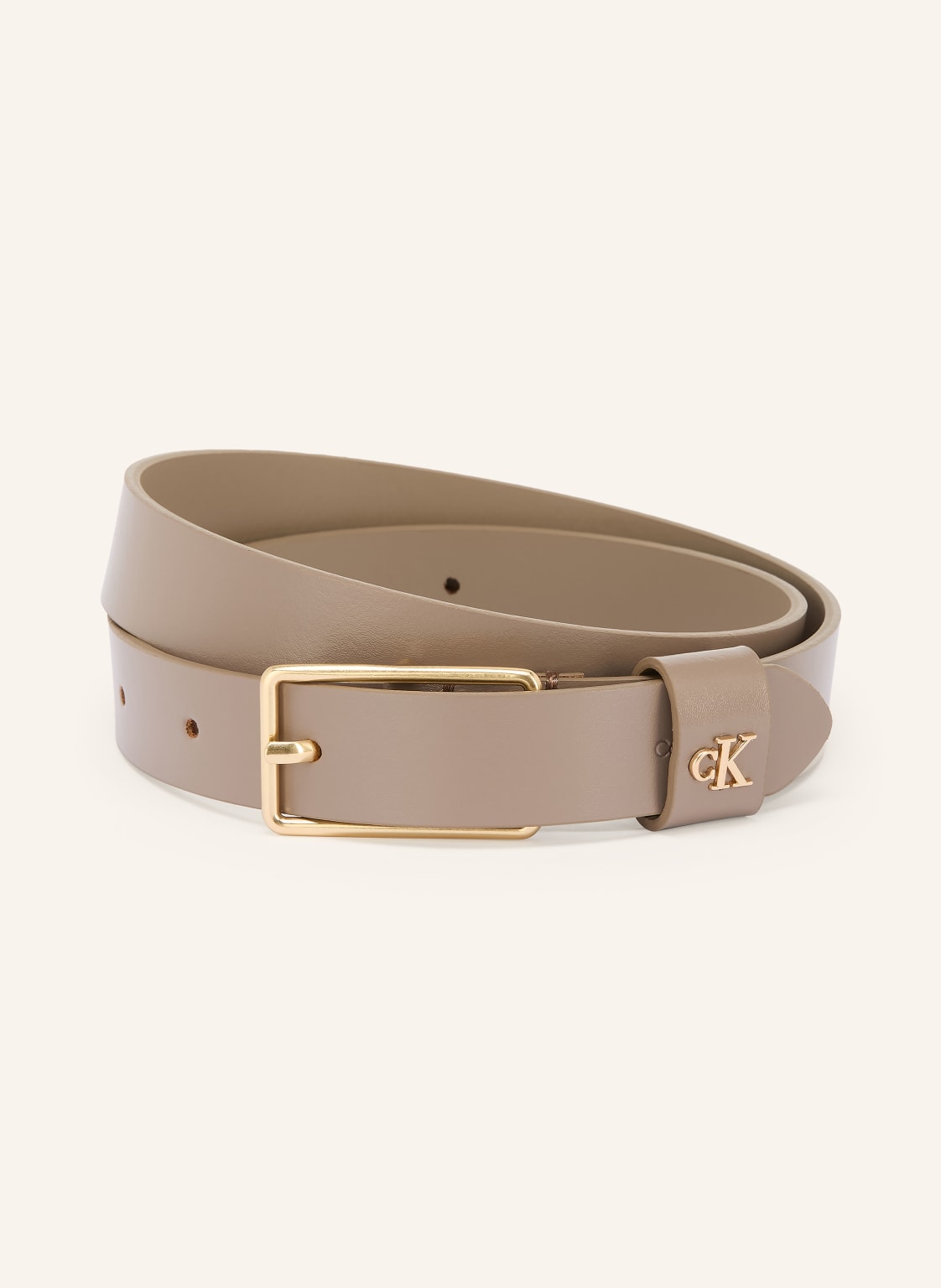 Calvin Klein Ledergürtel beige von Calvin Klein